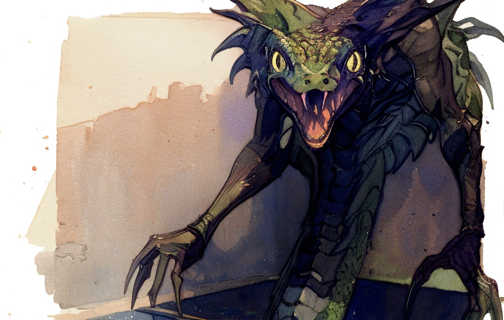 Шепот проклятия (Рассказ) - Змееподобное существо